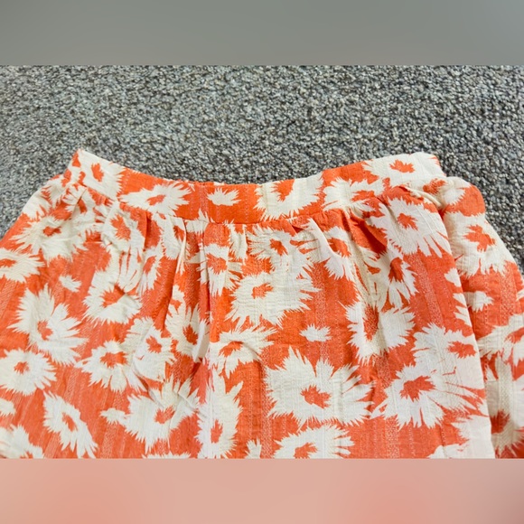 KARLIE Flowy Tiered Orange Blossom Floral Flowy Maxi Ruffle Skirt w POCKETS NWT - Picture 13 of 16